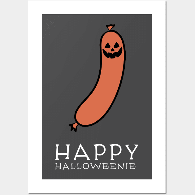 Happy Halloweenie Wall Art by MikeBrennanAD